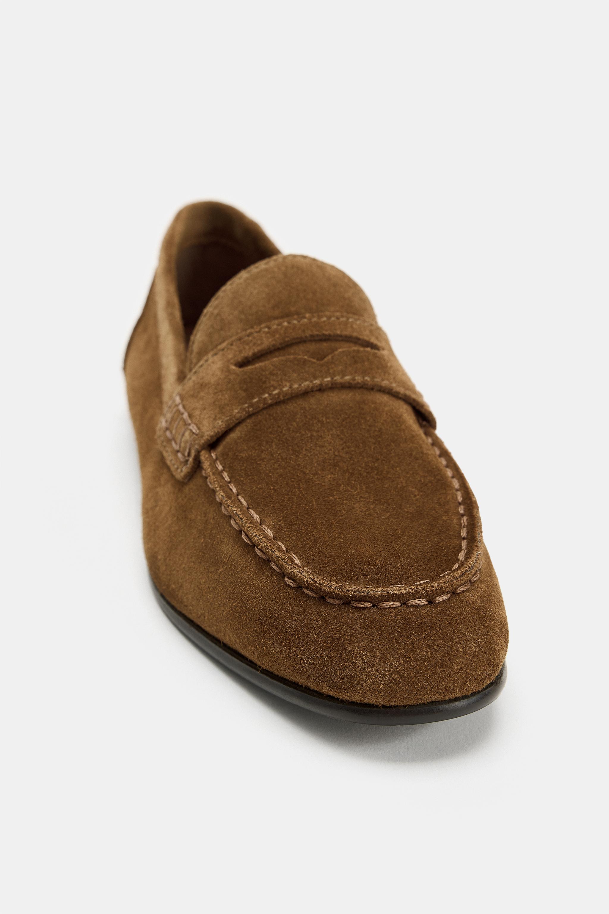FLAT SUEDE LOAFERS