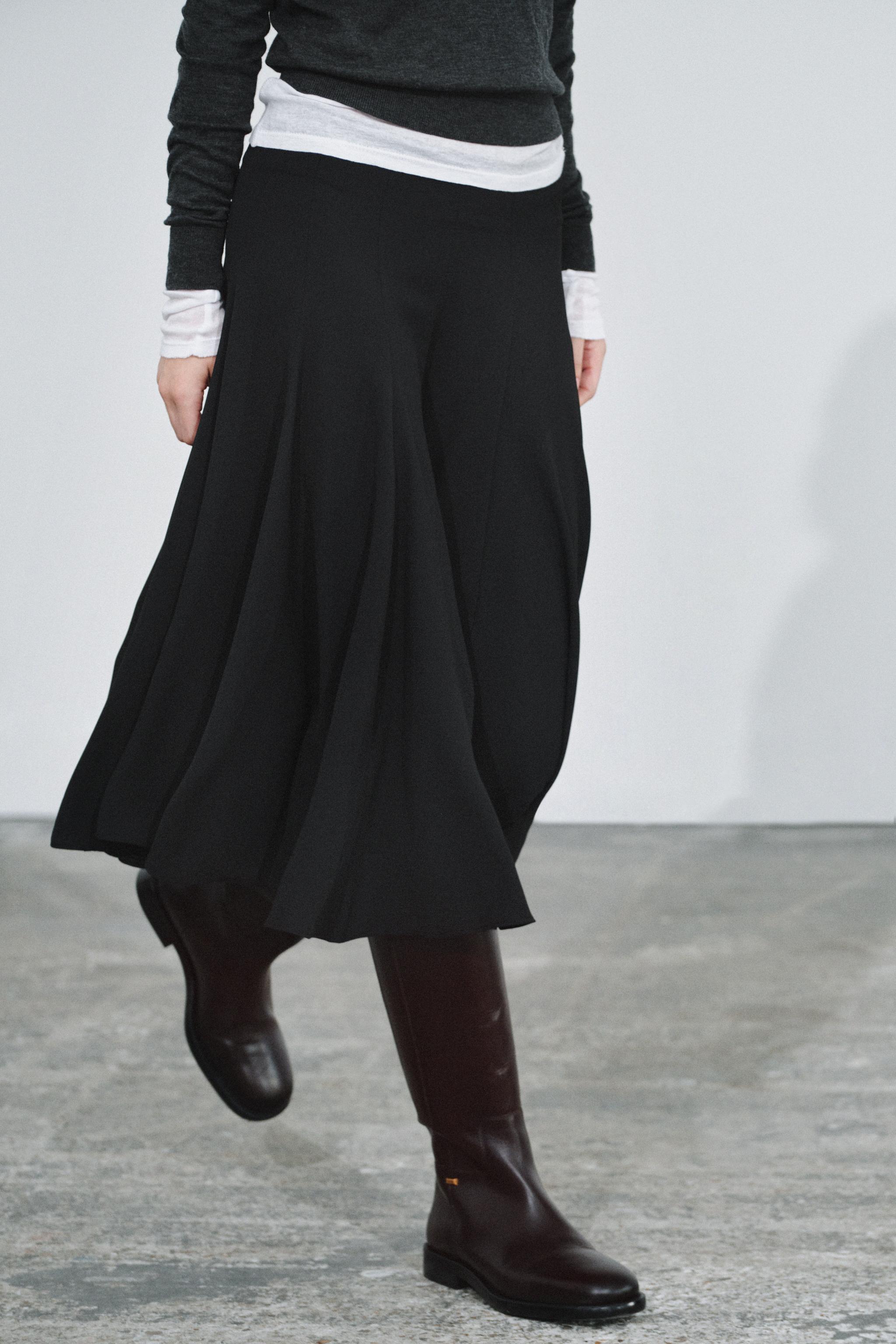 ZW COLLECTION MIDI VOLUME SKIRT