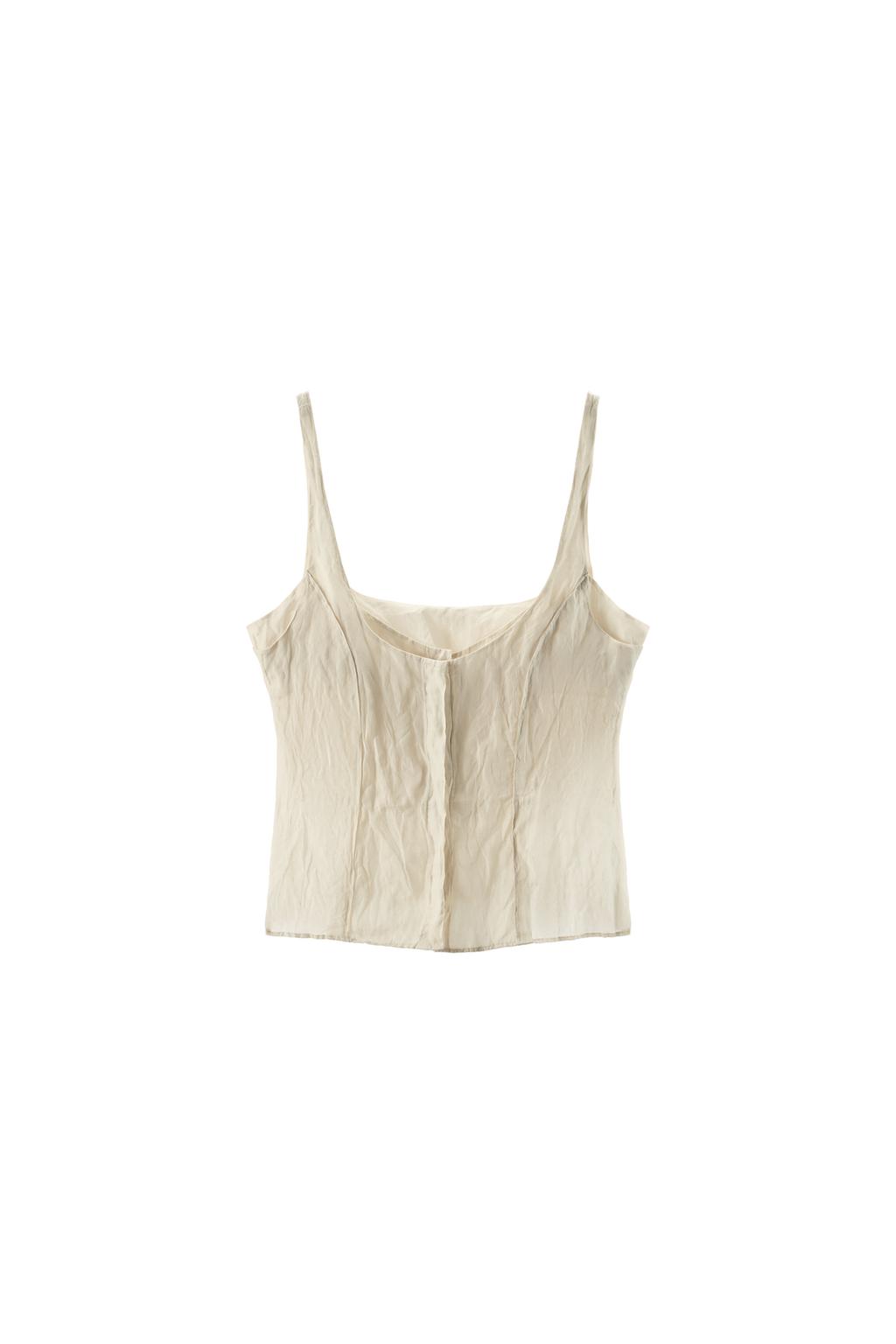 WRINKLED EFFECT BUTTON TOP - image 3
