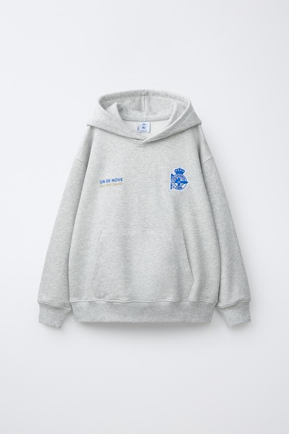 RC DEPORTIVO DE A CORUÑA HOODIE - Grey marl by Zara - Image 0