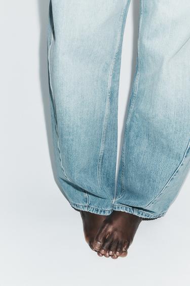 JEANS TRF BAGGY BARREL TAILLE NORMALE - Bleu clair de Zara - Image 2