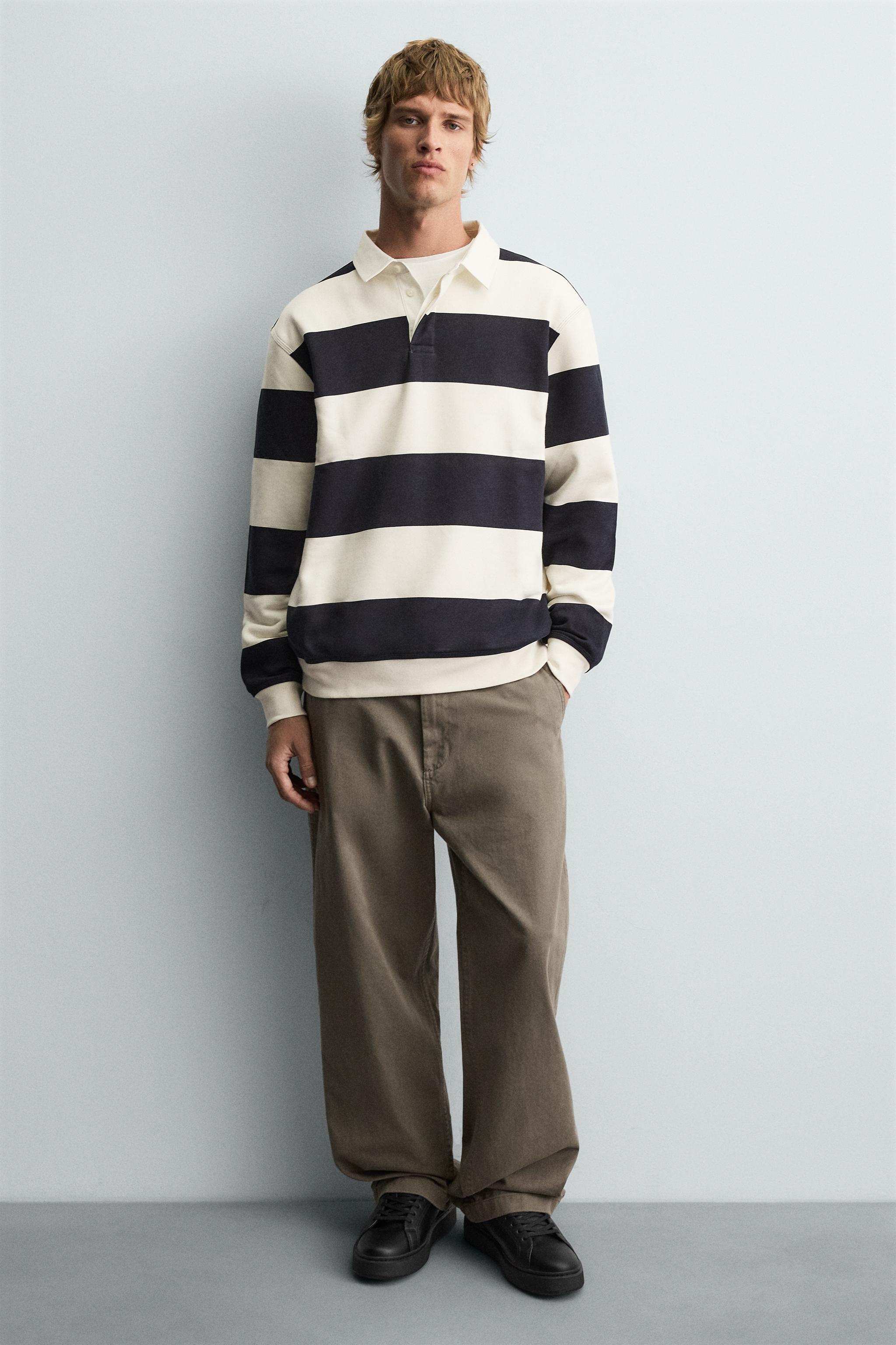 Мужские кроссовки Zara MONOCHROME THICK-SOLED SNEAKERS — фото 2