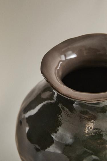 IRREGULAR CERAMIC VASE - Greys by Zara - Image 2