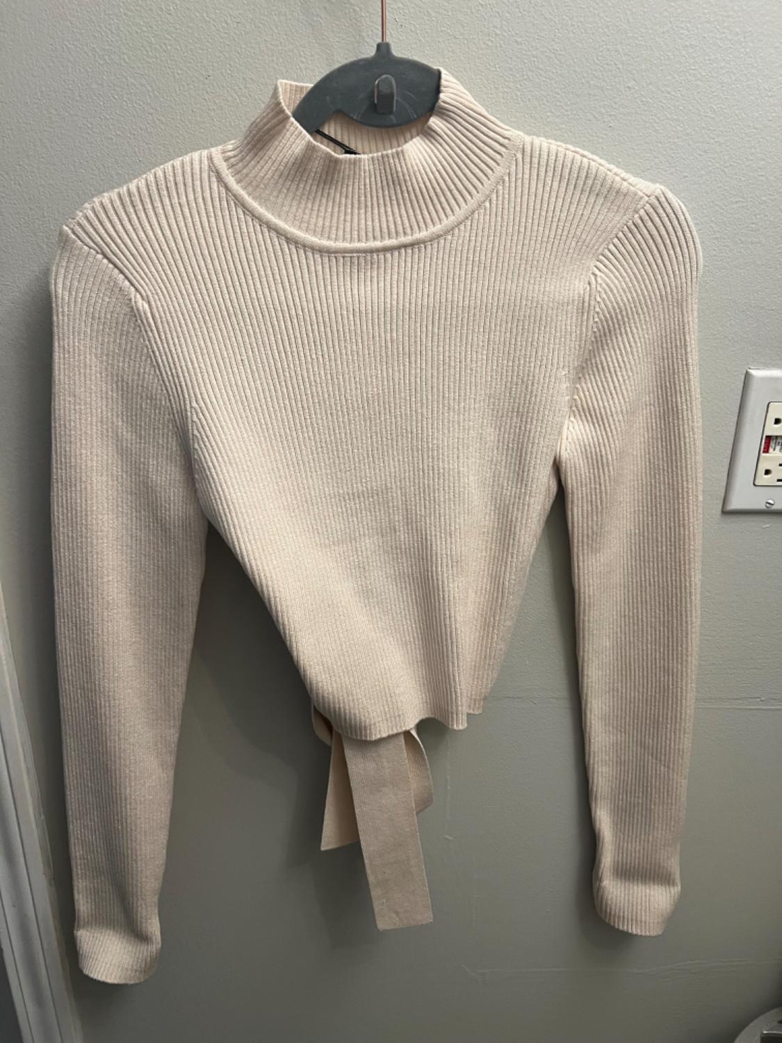 OPEN BACK KNIT SWEATER