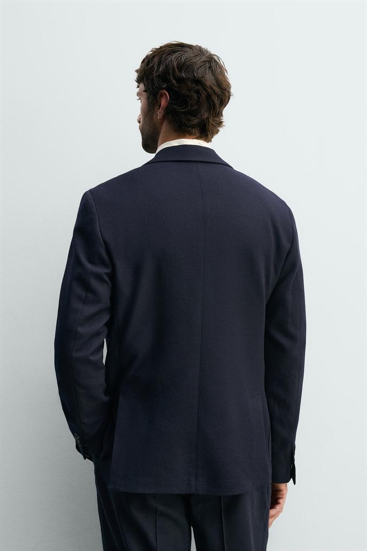 Blazer de lana 100% cuadros corte regular 3