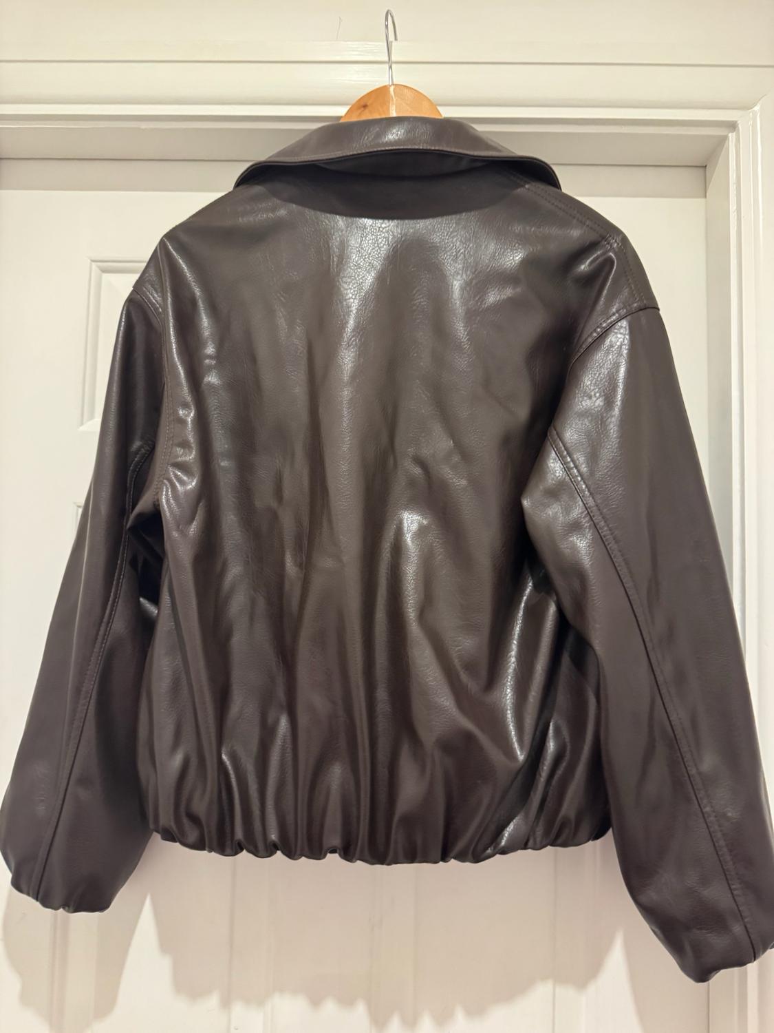 FAUX LEATHER BOMBER JACKET - Image 2