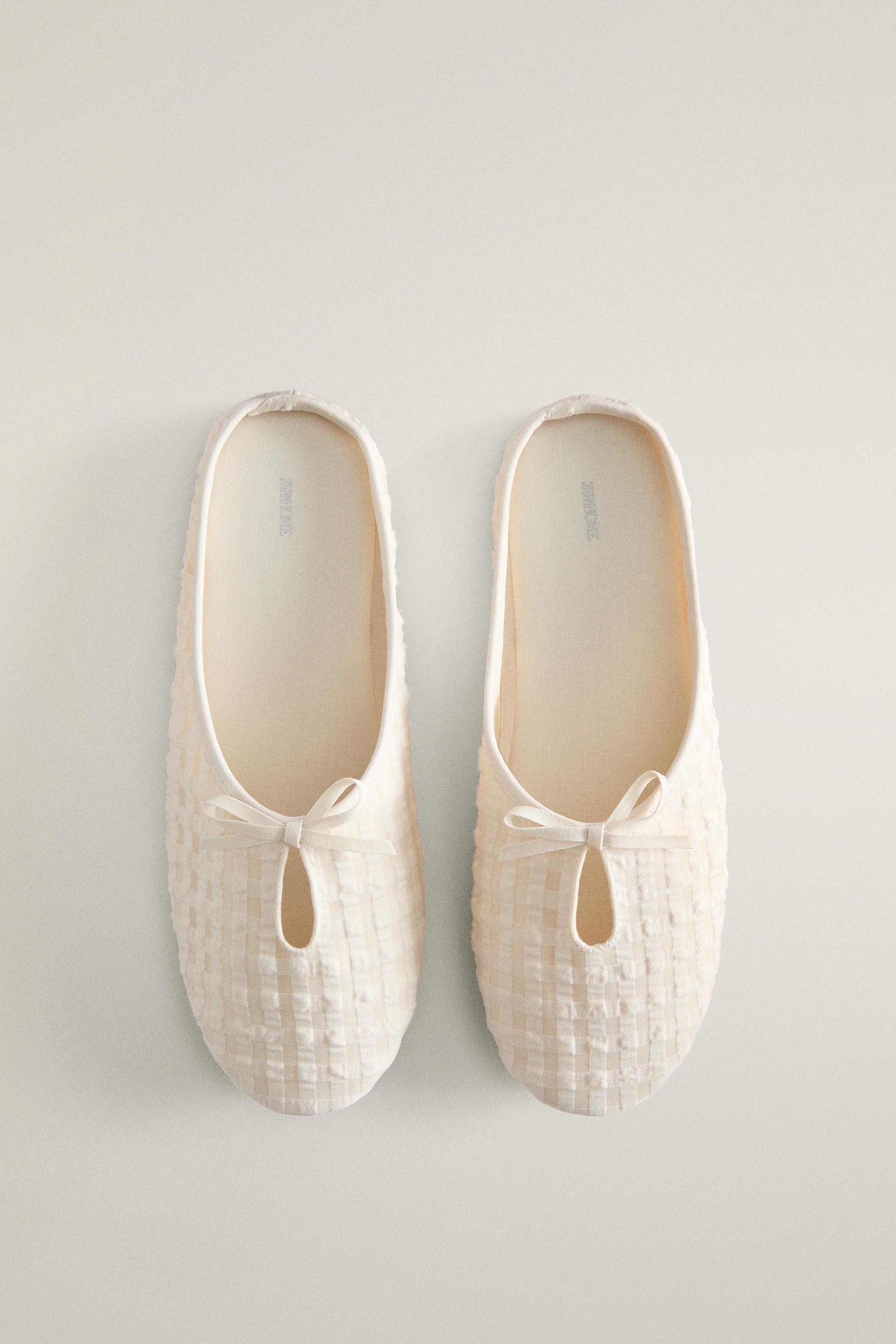 GINGHAM MULE SLIPPERS
