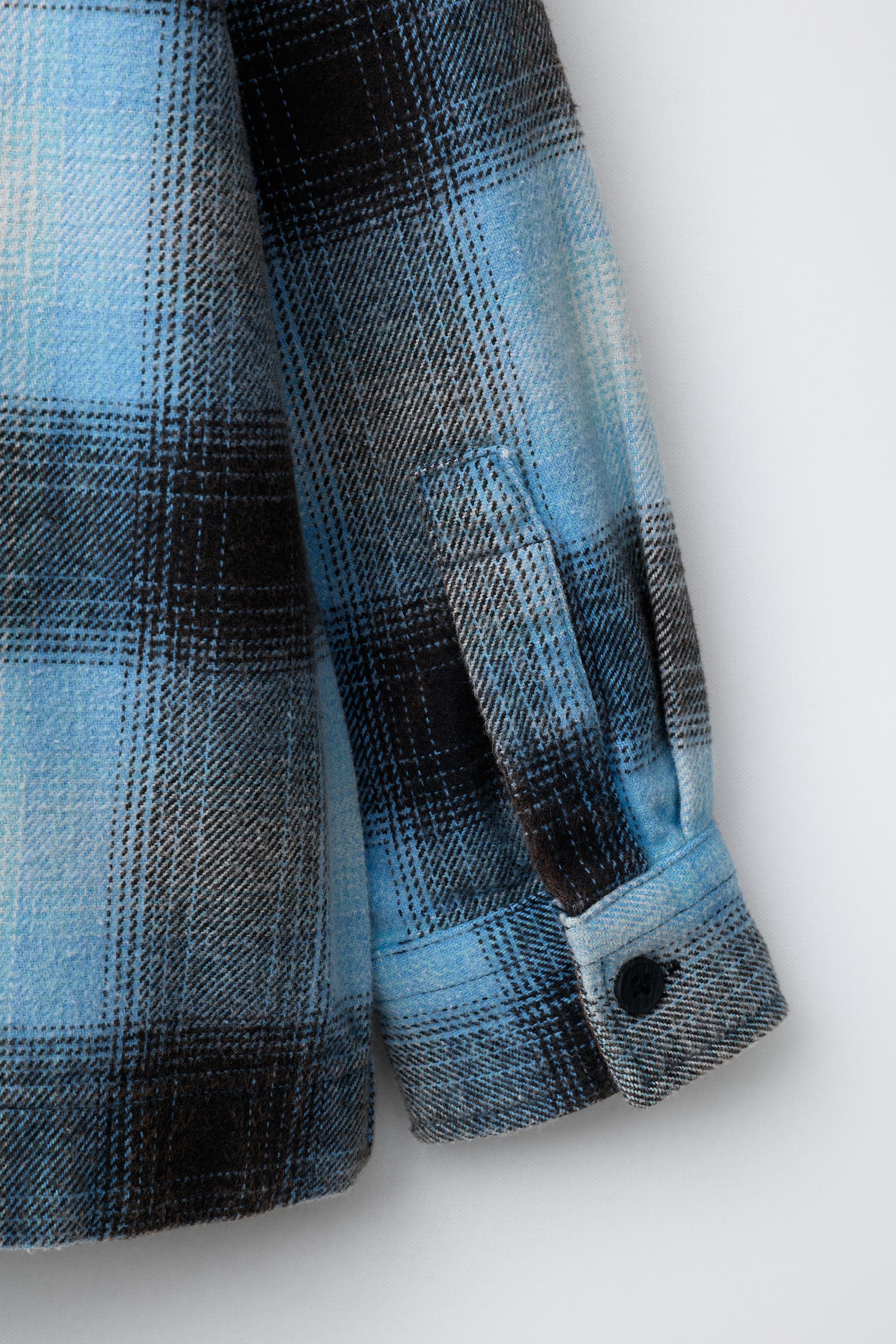 WASHED PLAID OVERSHIRT