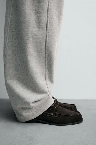 CHAUSSURES BATEAU EN CUIR CHAMPION ® X ZARA - Marron de Zara - Image 2