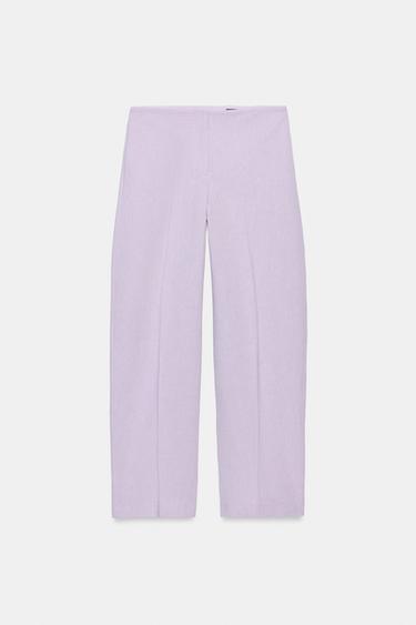 PANTALON BALLOON ZW COLLECTION - Mauve de Zara - Image 5