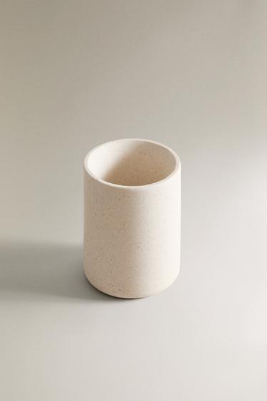 VERRE BROSSE À DENTS MARBRE BLANC - blanc de Zara - Image 1