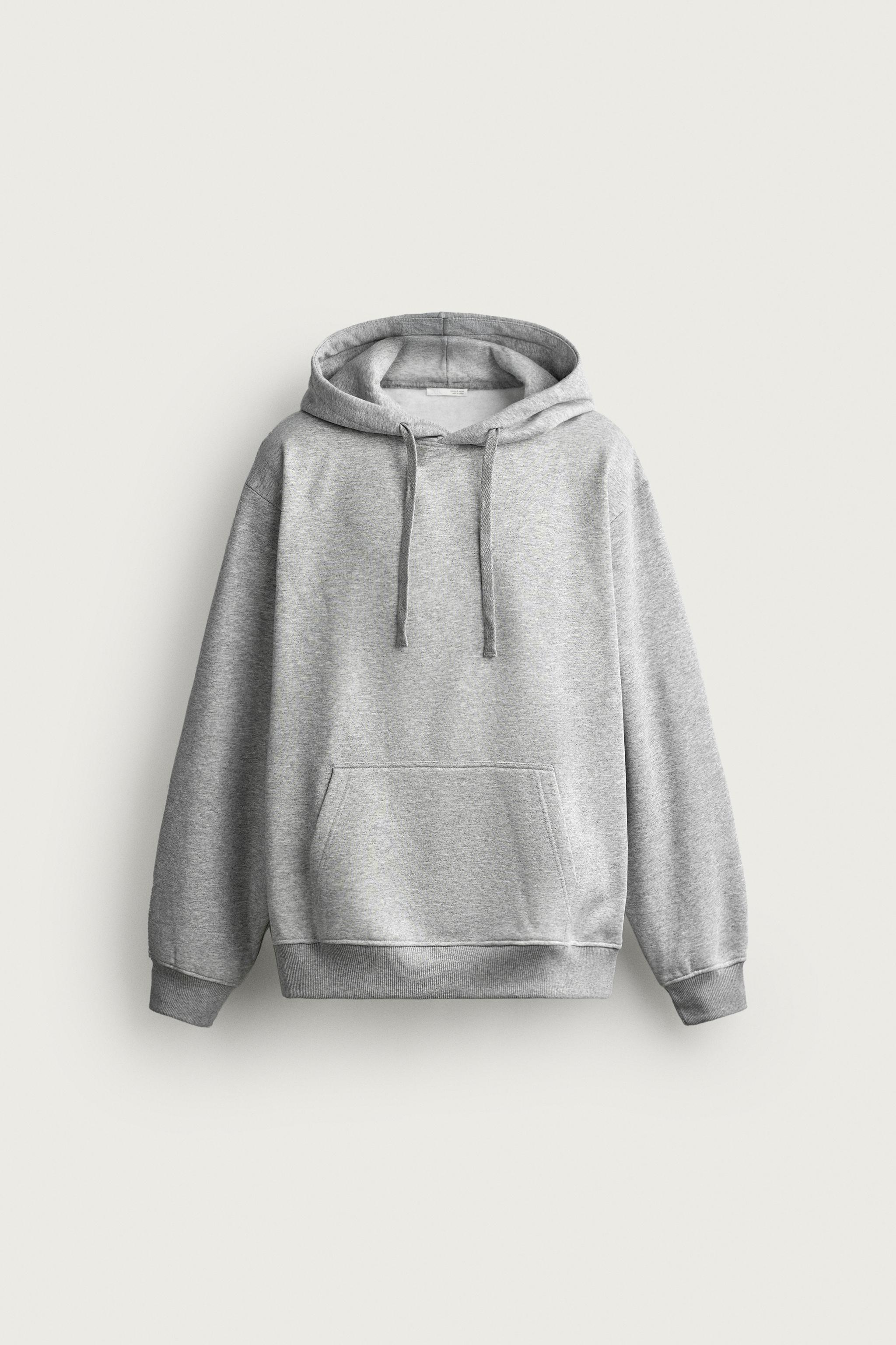 BASIC HEAVYWEIGHT HOODIE — Gray marl