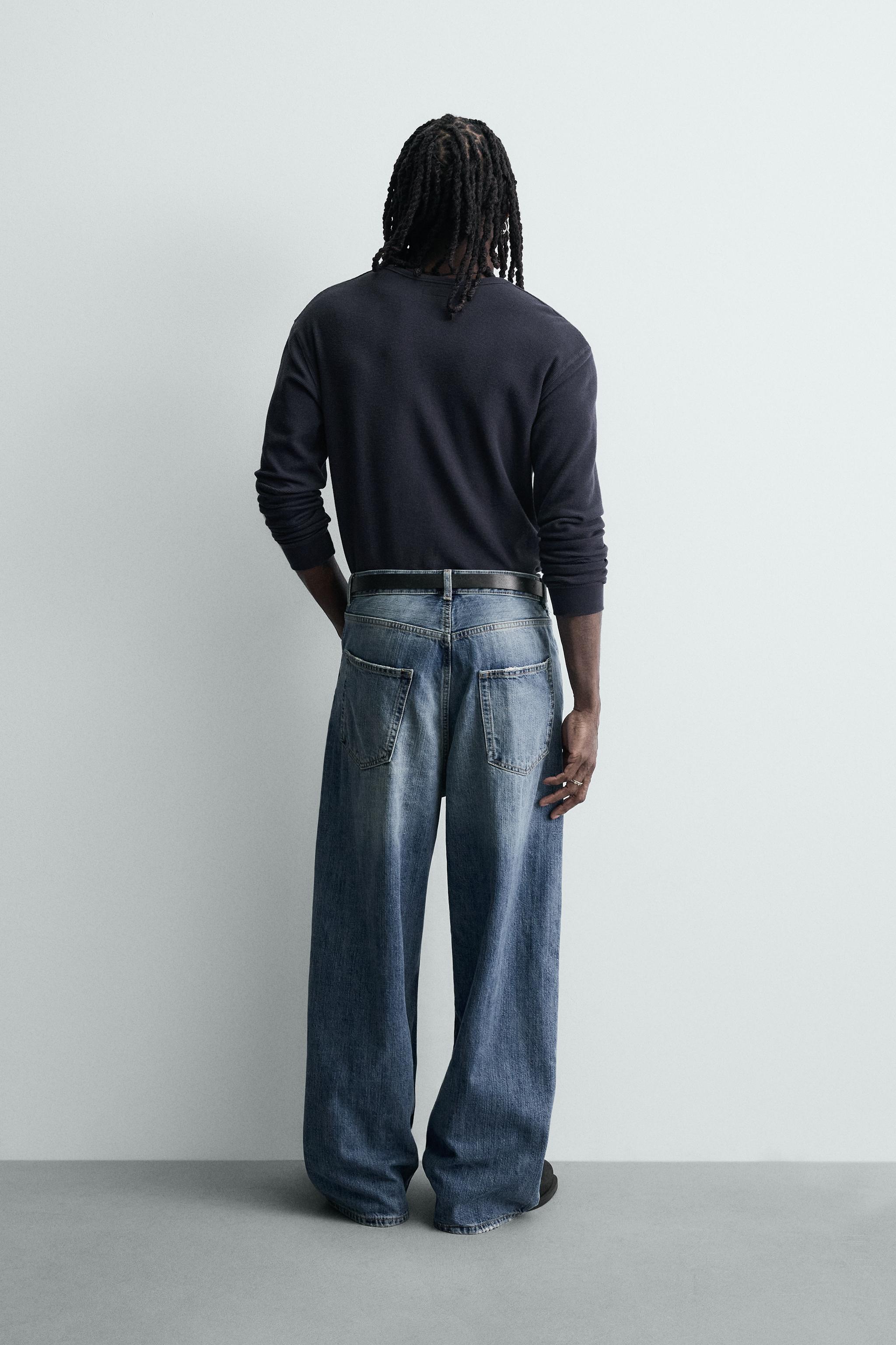 バギーフィットデニムパンツ - ミディアムブルー | ZARA Japan / 日本