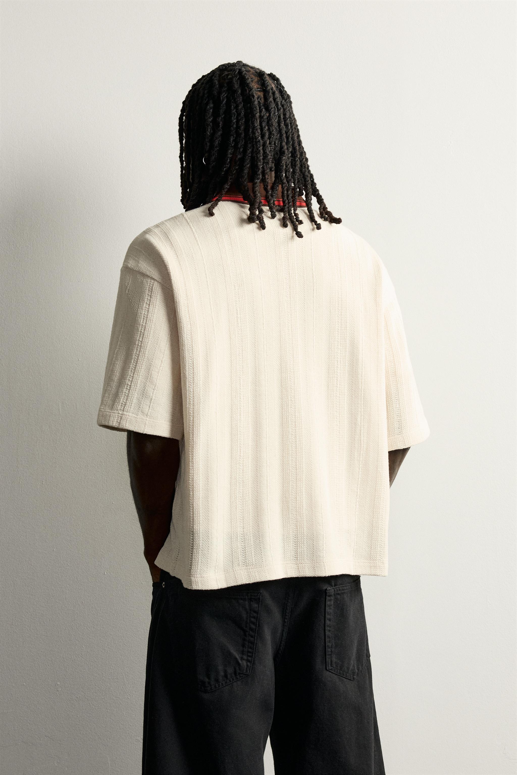 EMBROIDERED STRUCTURED POLO SHIRT