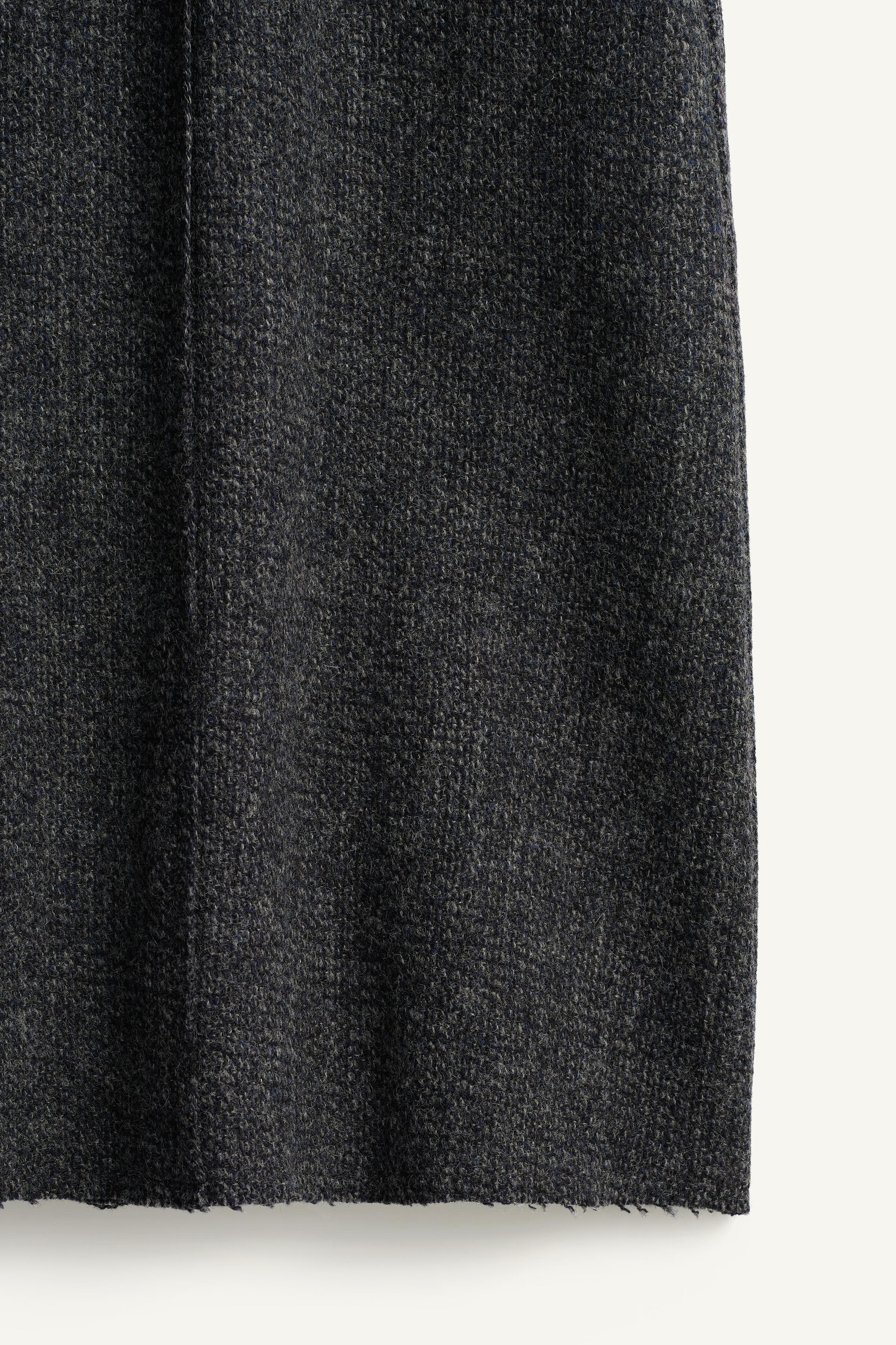 LIMITED EDITION 100% WOOL MIDI SKIRT