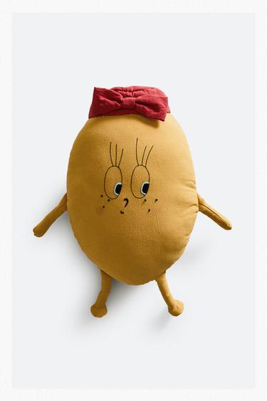 Zara KIDS' LIMONCELLA X THE ANIMALS OBSERVATORY CUSHION - Yellow