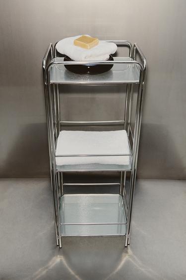 MEUBLE DE RANGEMENT ACIER ET VERRE - Gris de Zara - Image 4