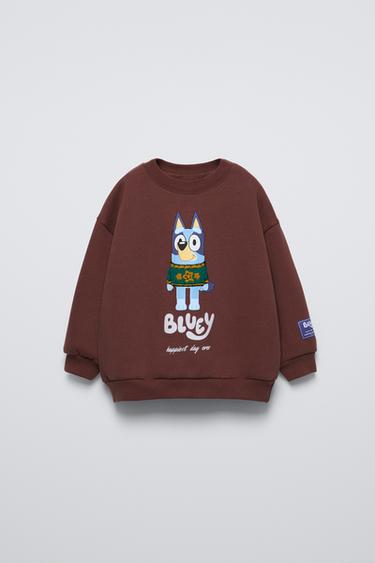 BLUEY © LUDO STUDIO SWEATSHIRT - Burgundy by Zara