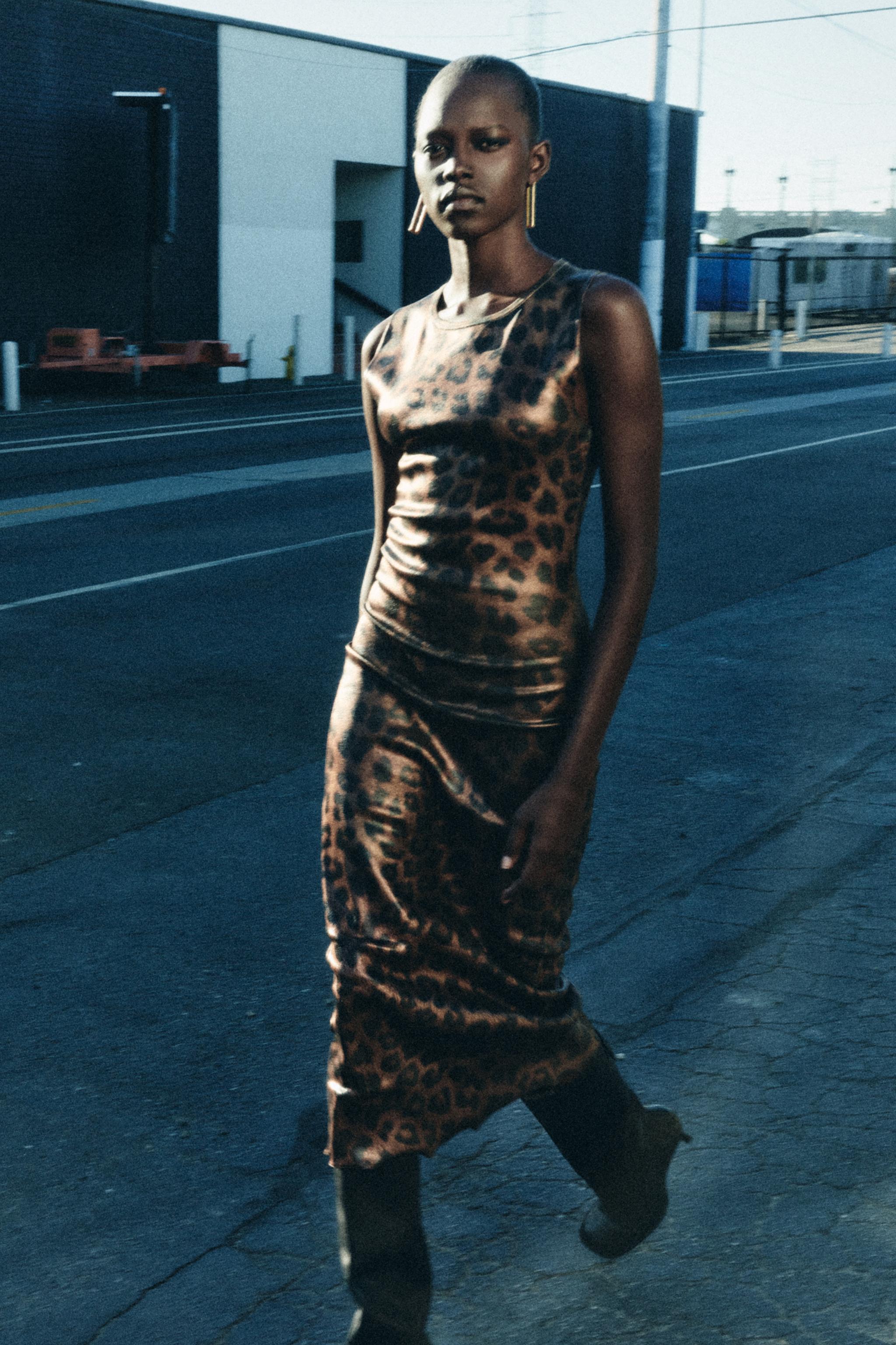 Maglia Zara Maglione Smanicato Zara Maglione Leopardato Zara