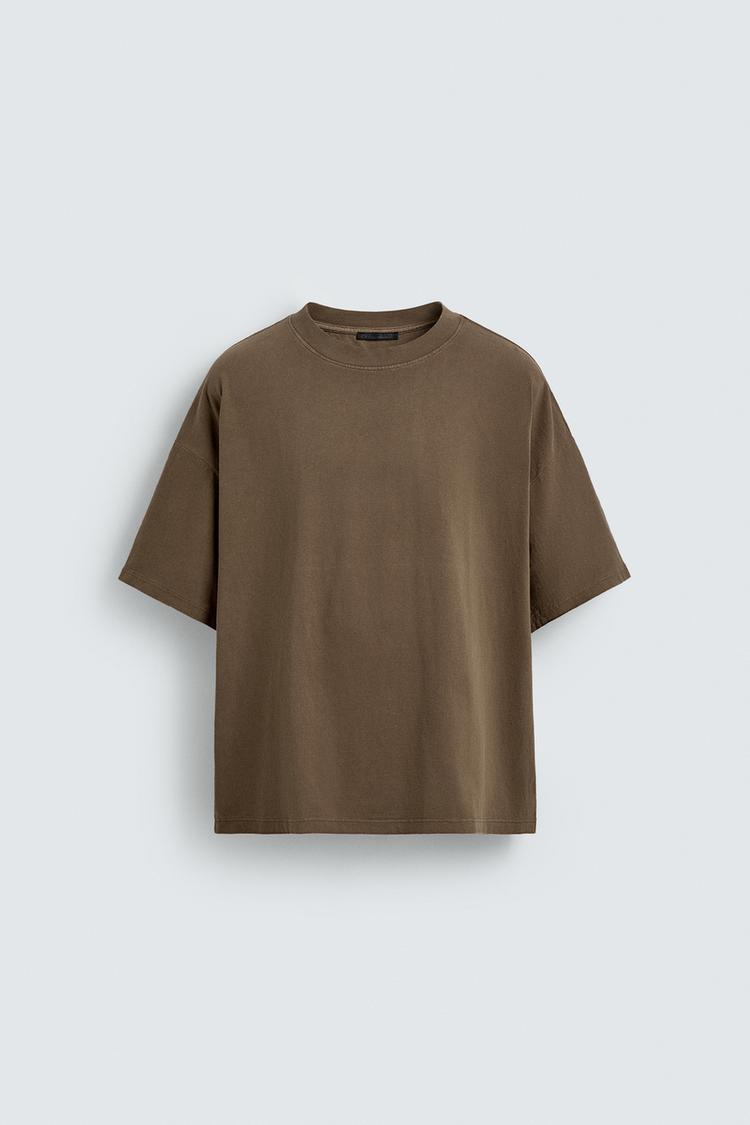 ZARA BASIC WASHED T-SHIRT