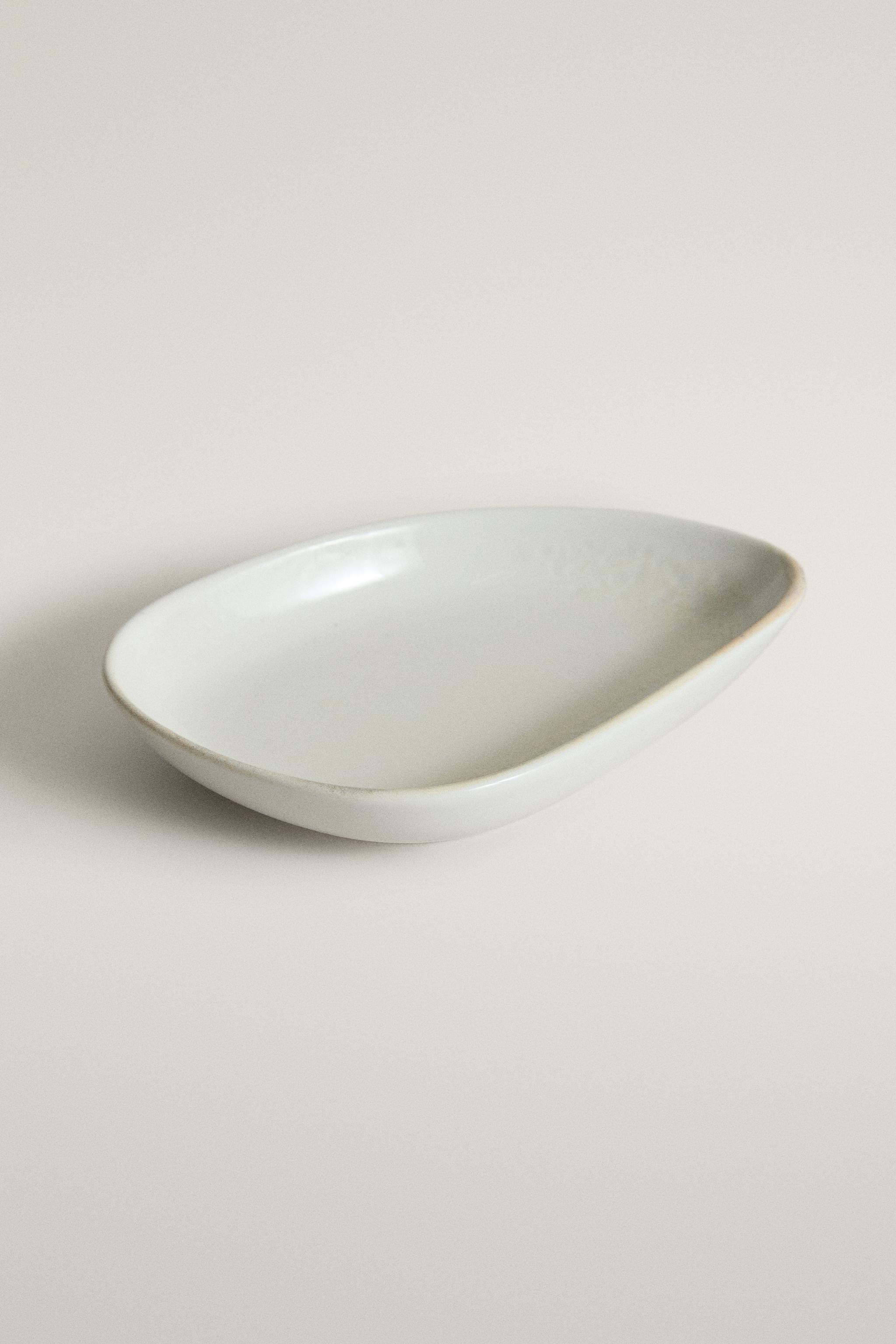 ECRU STONEWARE MINI PLATE