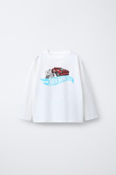 CAMISETA ESTAMPADA HOT WHEELS ™ MATTEL - Branco-marfim da Zara