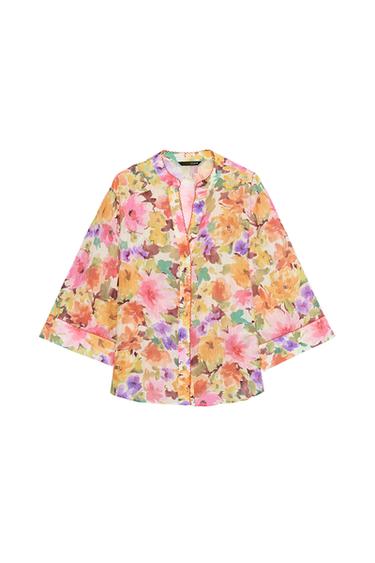 FLORAL PRINT SHIRT - Multicoloured by Zara