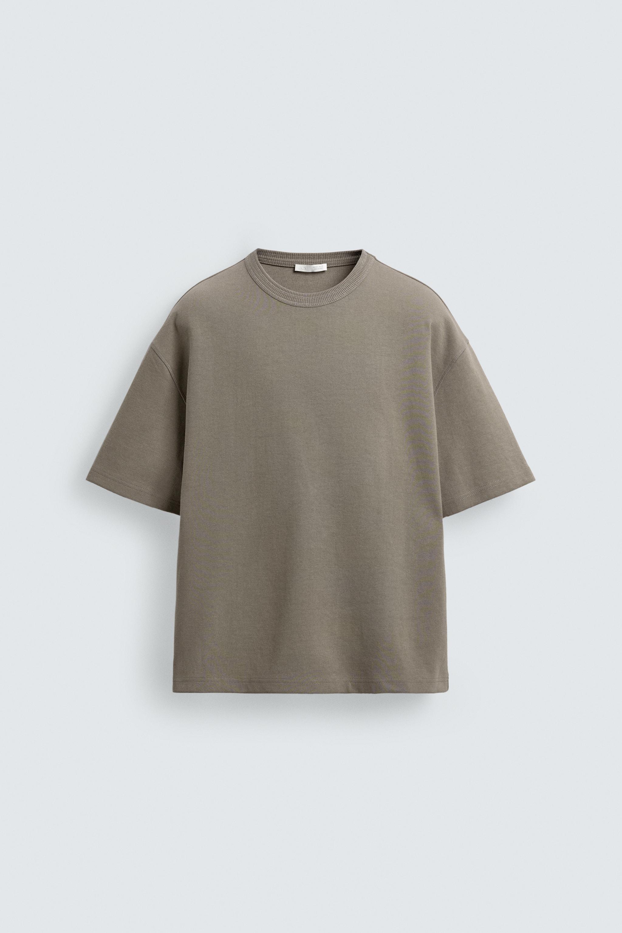 RELAXED FIT SHORT SLEEVE SWEATSHIRT