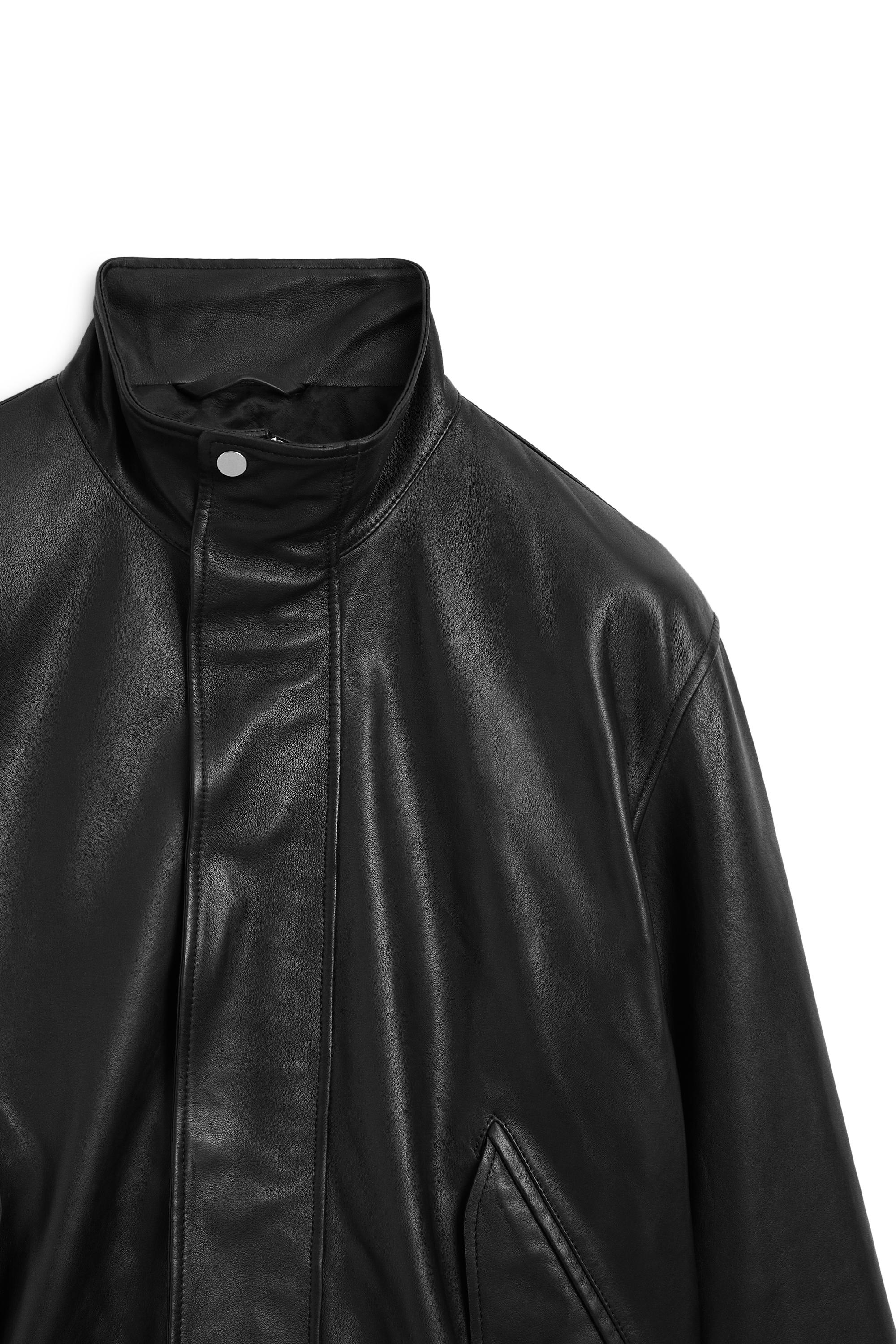 Blouson à poches en cuir nappa - LIMITED EDITION