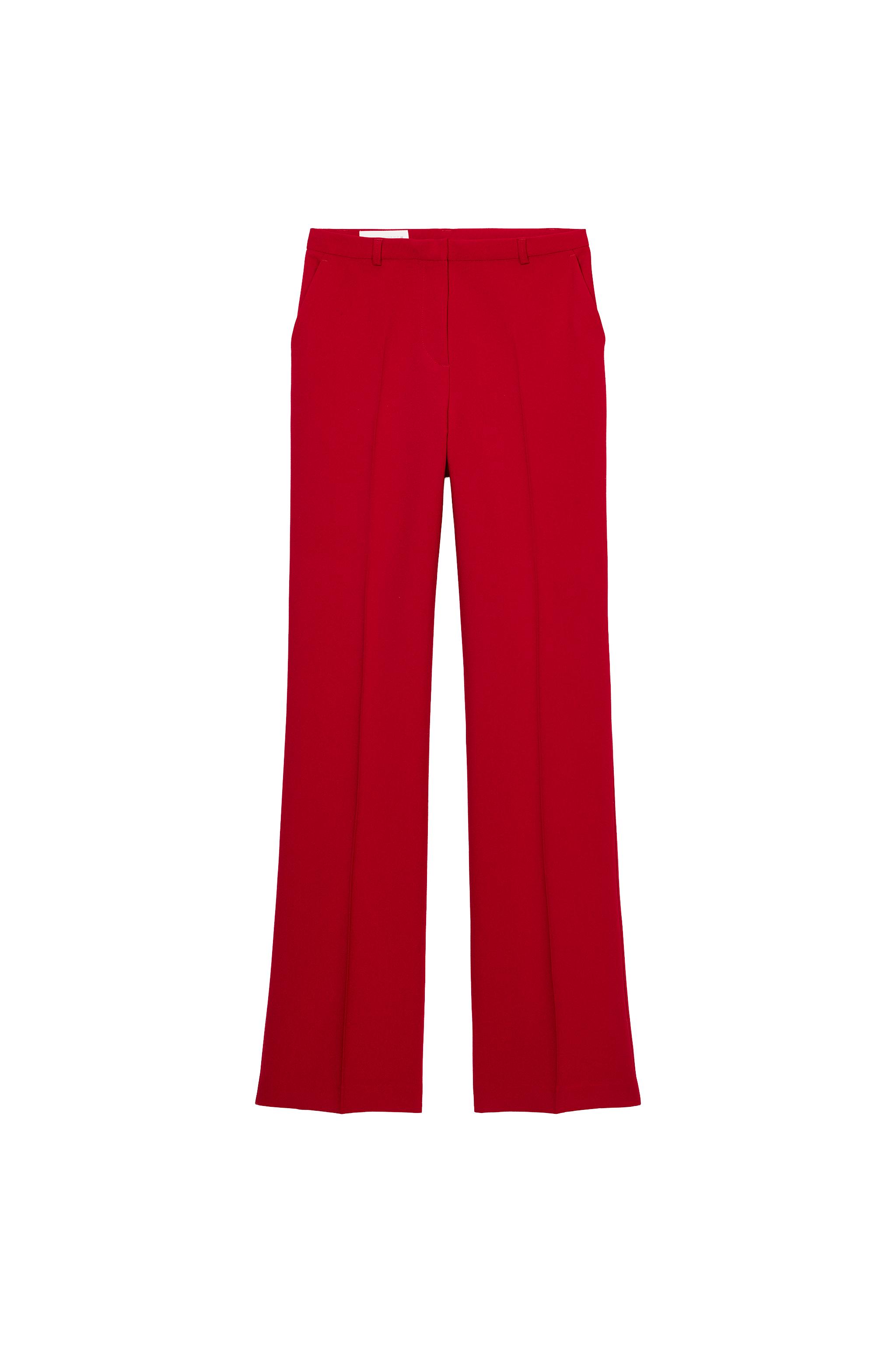 HIGH-WAIST STRAIGHT-LEG TROUSERS