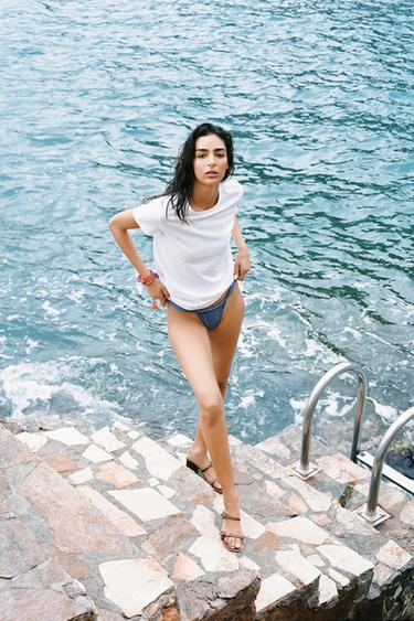 SANDALIA TACÓN ANCHO HEBILLAS - Marrón de Zara - Imagen 0