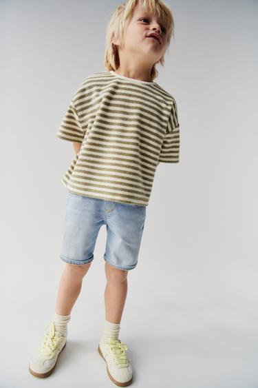 REGULAR DENIM BERMUDA SHORTS - Light blue by Zara