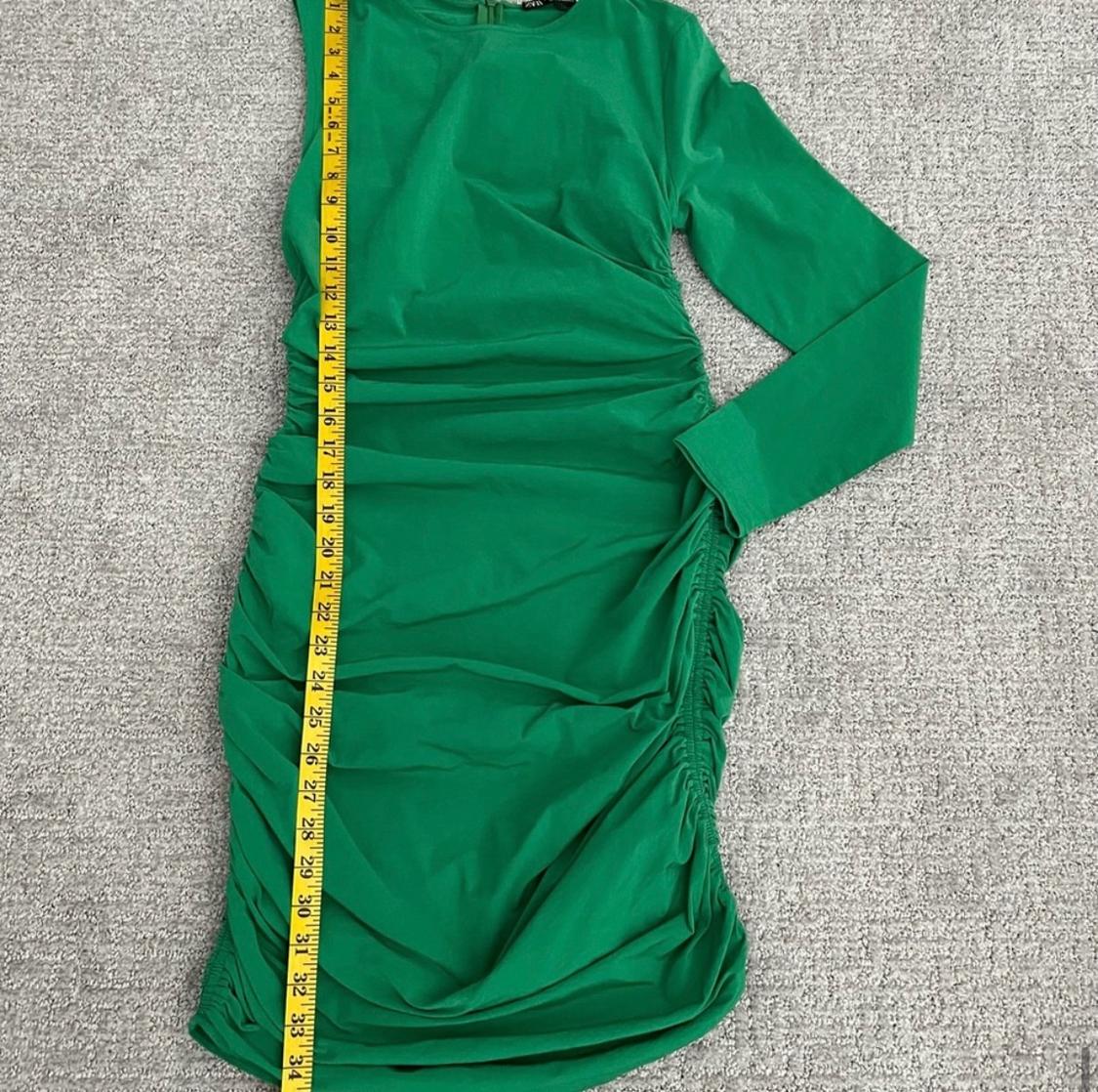 RUCHED ASYMMETRIC DRESS - Image 3