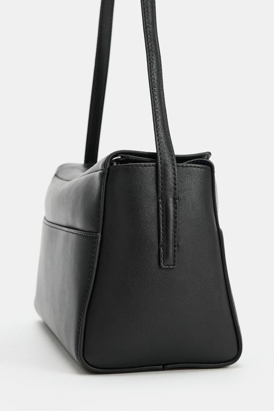 レザーショルダーバッグ - ブラック | ZARA Japan / 日本