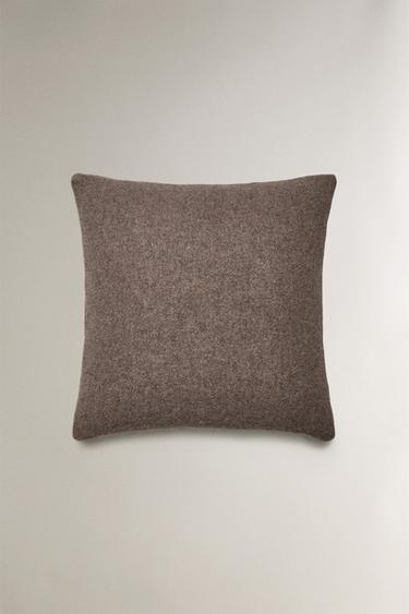 WOOL CUSHION COVER - Brown by Zara - Image 2