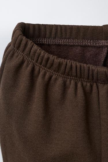 EMBROIDERED BEAR SWEATSHIRT AND JOGGERS SET - Dark brown by Zara - Image 4