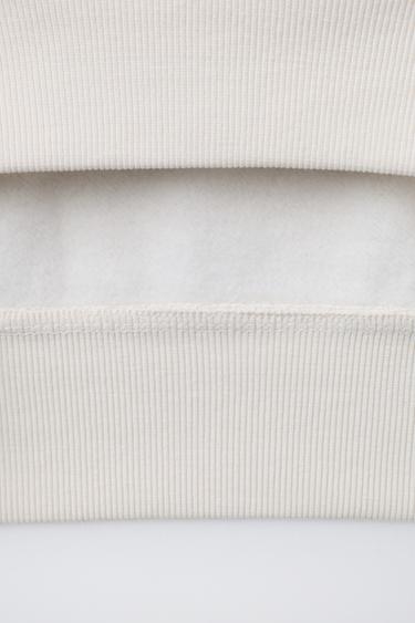 PRINTED SLOGAN SWEATSHIRT - Ecru by Zara - Image 3