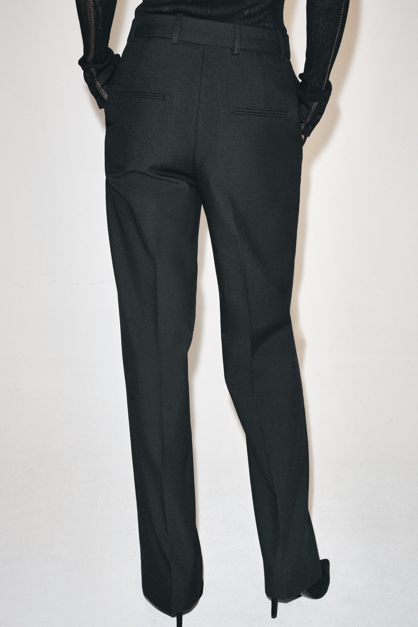 Женские брюки Zara ZW Collection Straight-Leg, цвет: Чёрный — фото 3