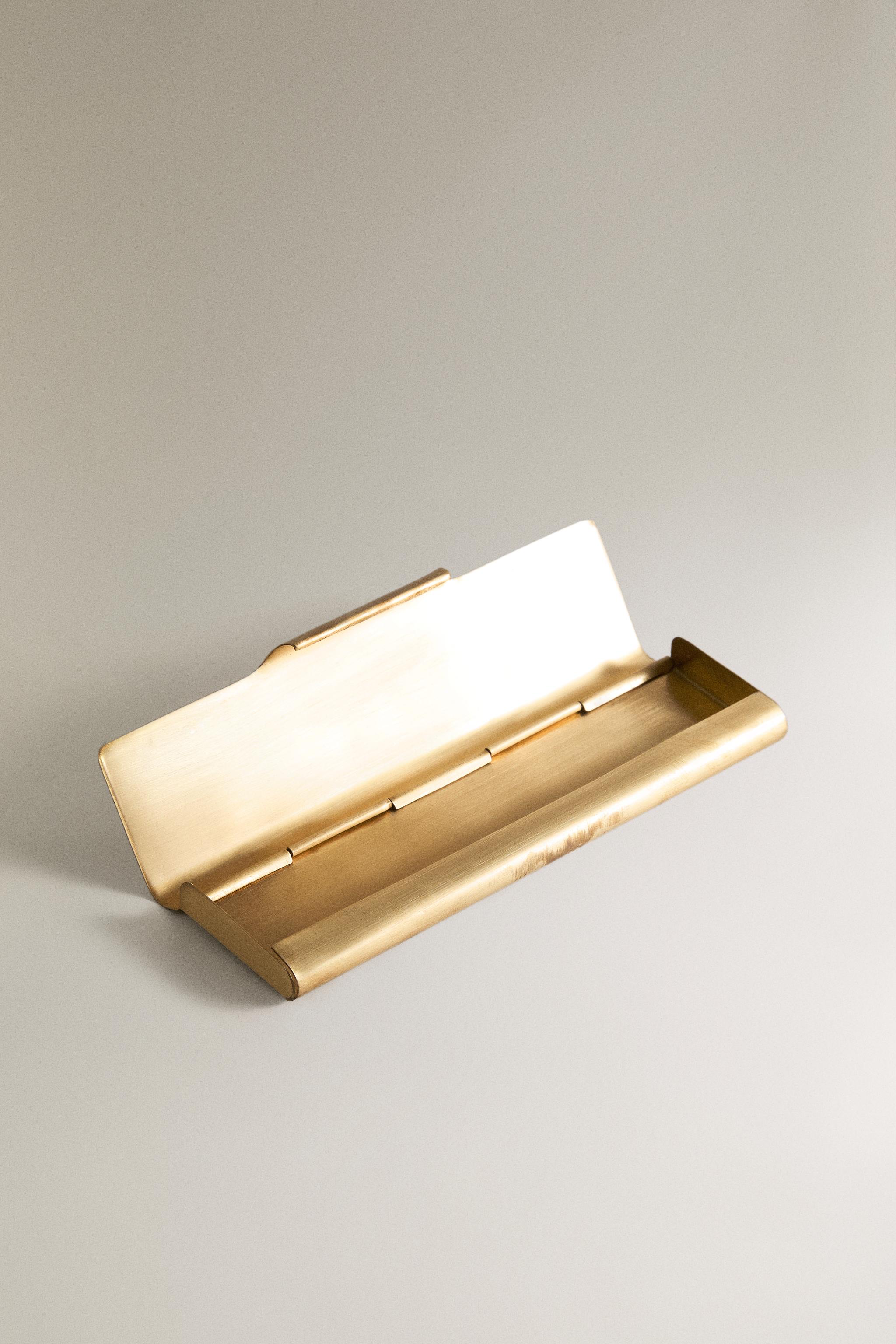 BRASS METAL CASE — Golden