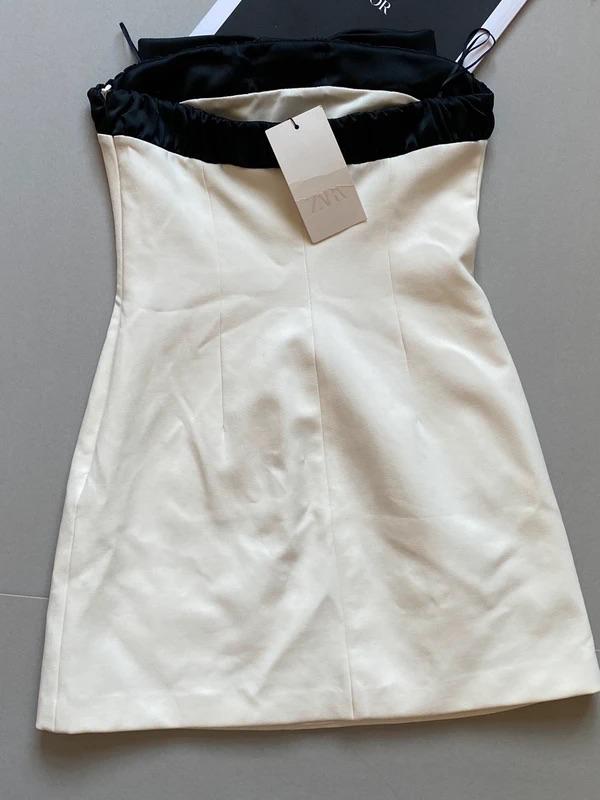 STRAPLESS DRESS WITH BOW - Image 4