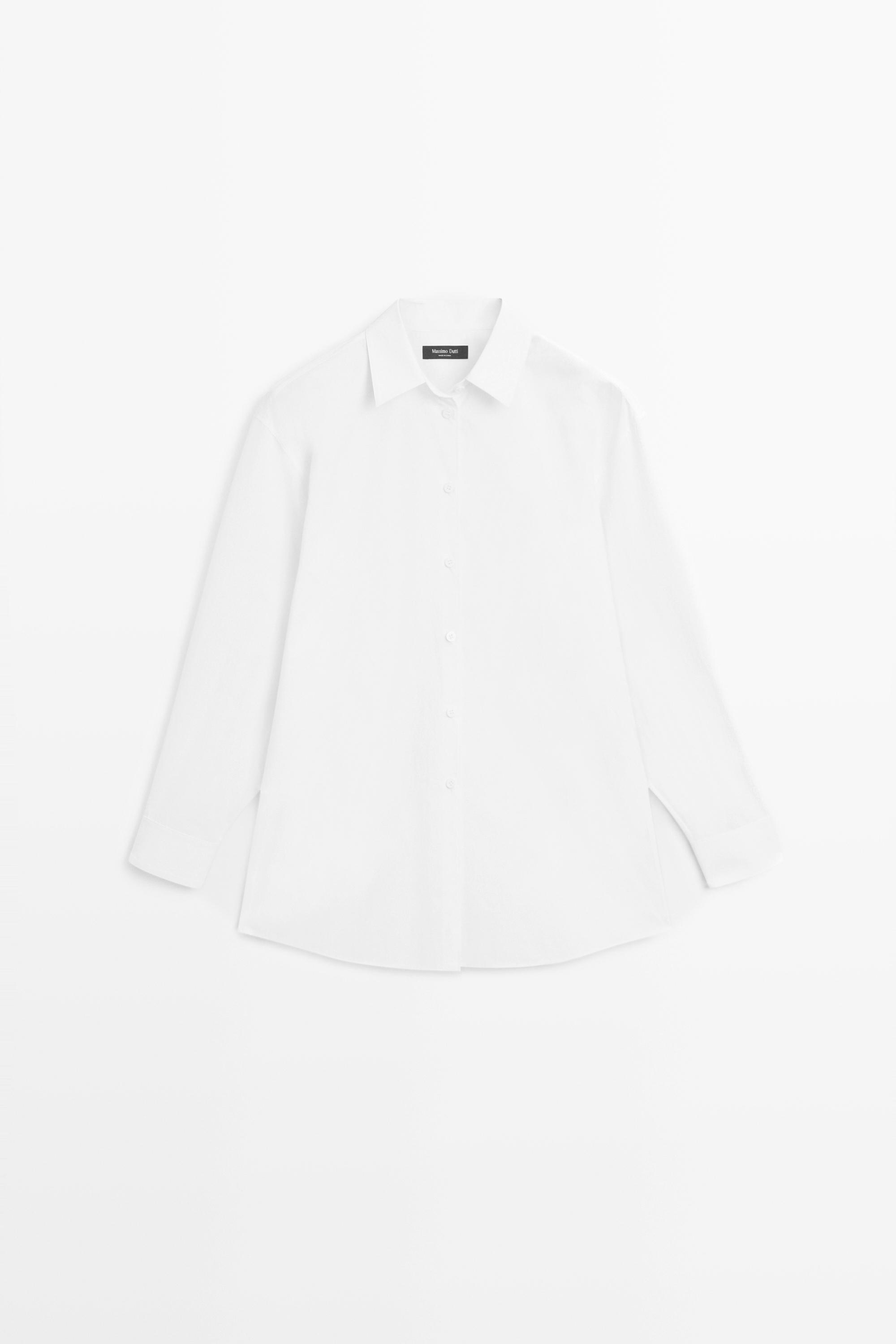 Chemise en popeline 100 % coton