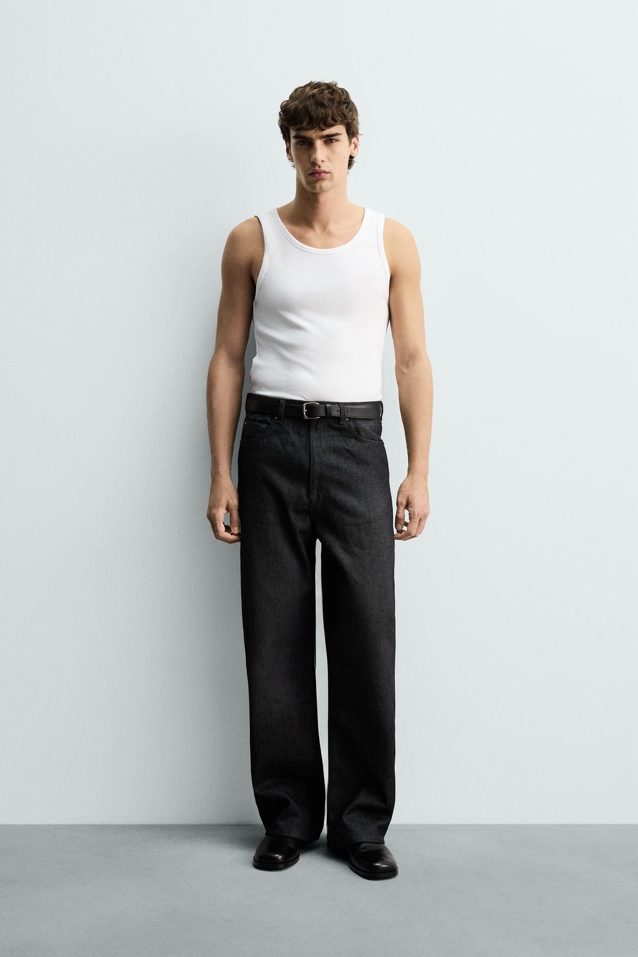 ZARA BASIC RIB TANK TOP