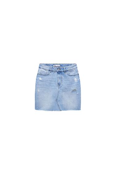 DENIM MINI SKIRT