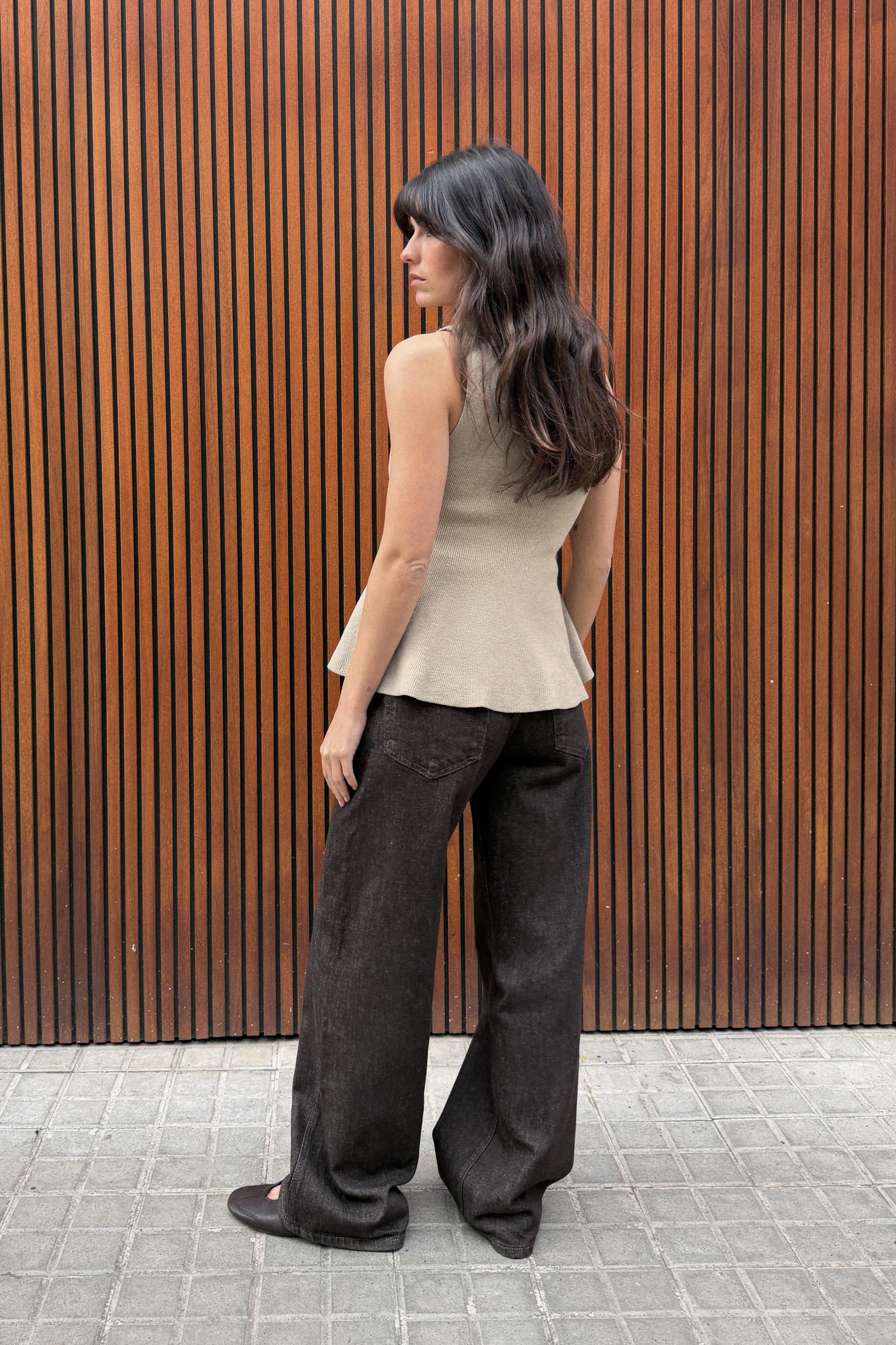DÜĞMELİ PEPLUM FİTİLLİ TOP - Görsel 5