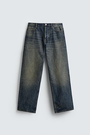 STRAIGHT FIT JEANS - Mid-blue by Zara - Image 6