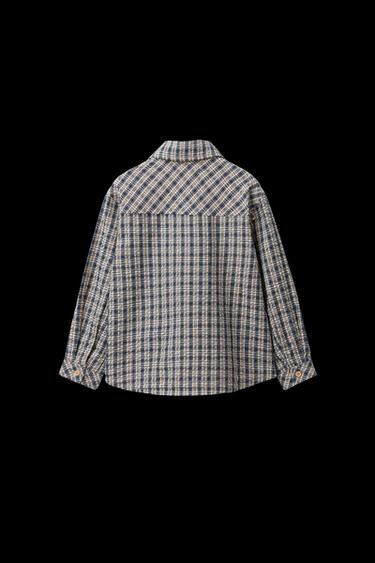 CAMISA TEXTURA CUADROS SNOOPY PEANUTS™ - Azul de Zara