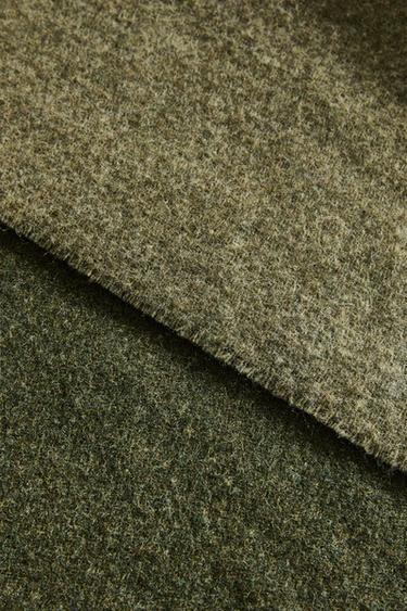 XXL WOOL THROW - Green by Zara