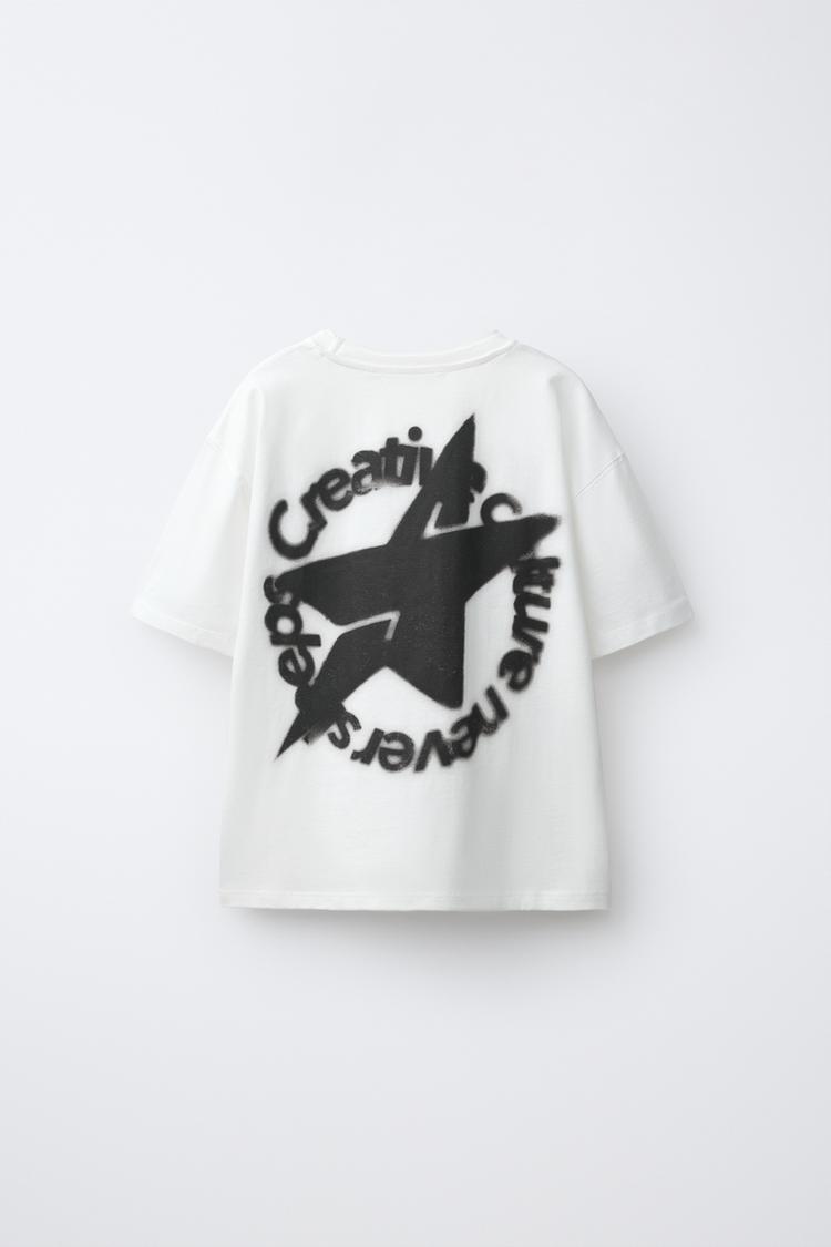 CAMISETA ESTAMPADO EFECTO SPRAY