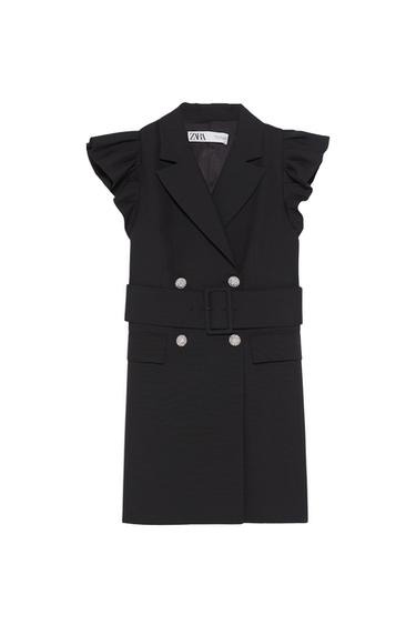 RUFFLED WAISTCOAT DRESS