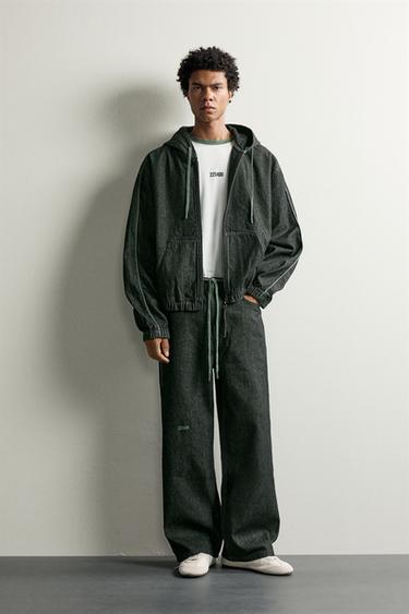 JEANS WIDE FIT - Negro de Zara - Imagen 0